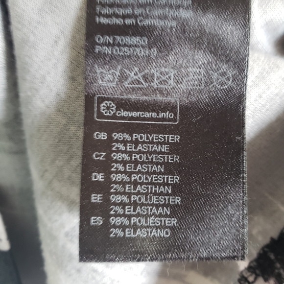 H&M Black White Gray Cutout Dress S - Picture 4 of 4